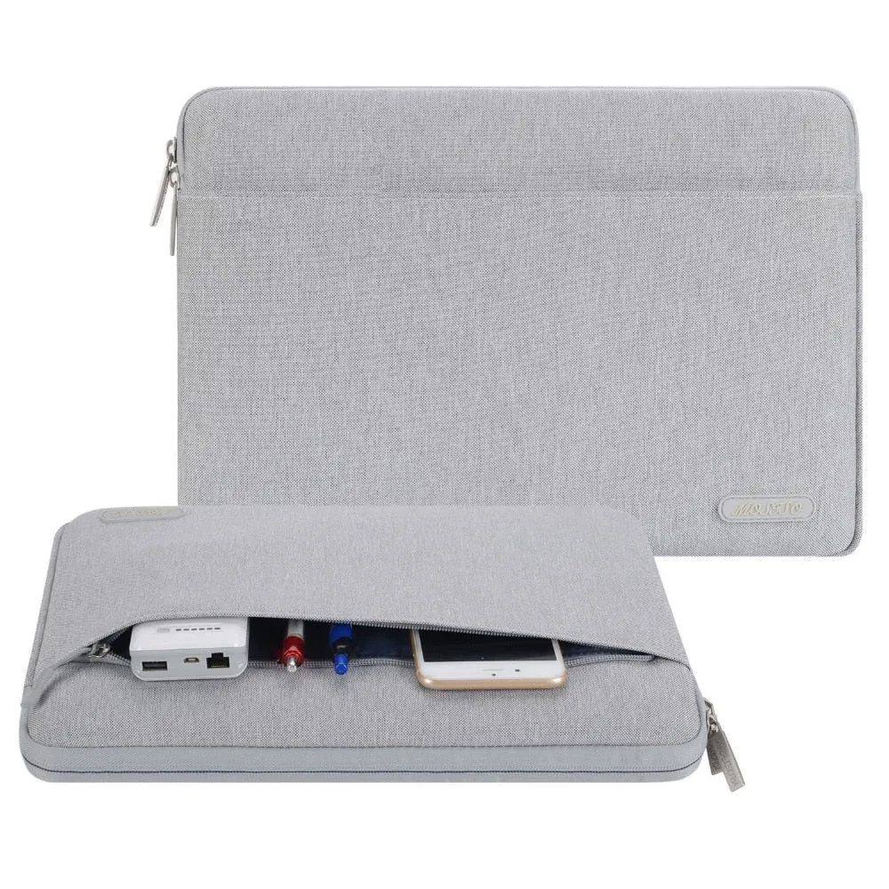 MOSISO Soft Laptop Sleeve Bag for 2020 Macbook Dell HP Asus Acer Lenovo Notebook Pro Air 11 13 13.3 14 15.6 inch Canvas Cover