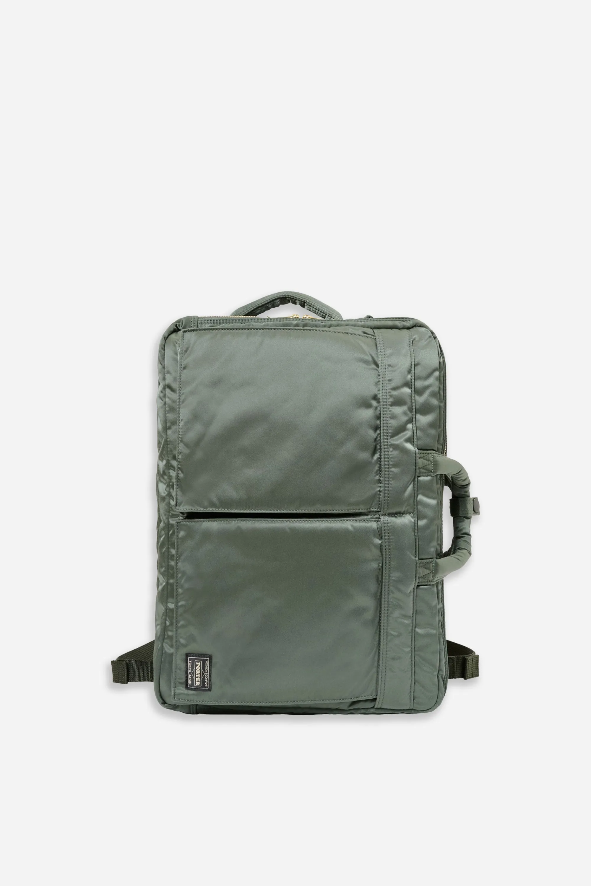 New Tanker 3Way Document Bag W-Zip Sage Green