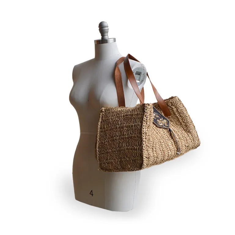 Nola Raffia Tote