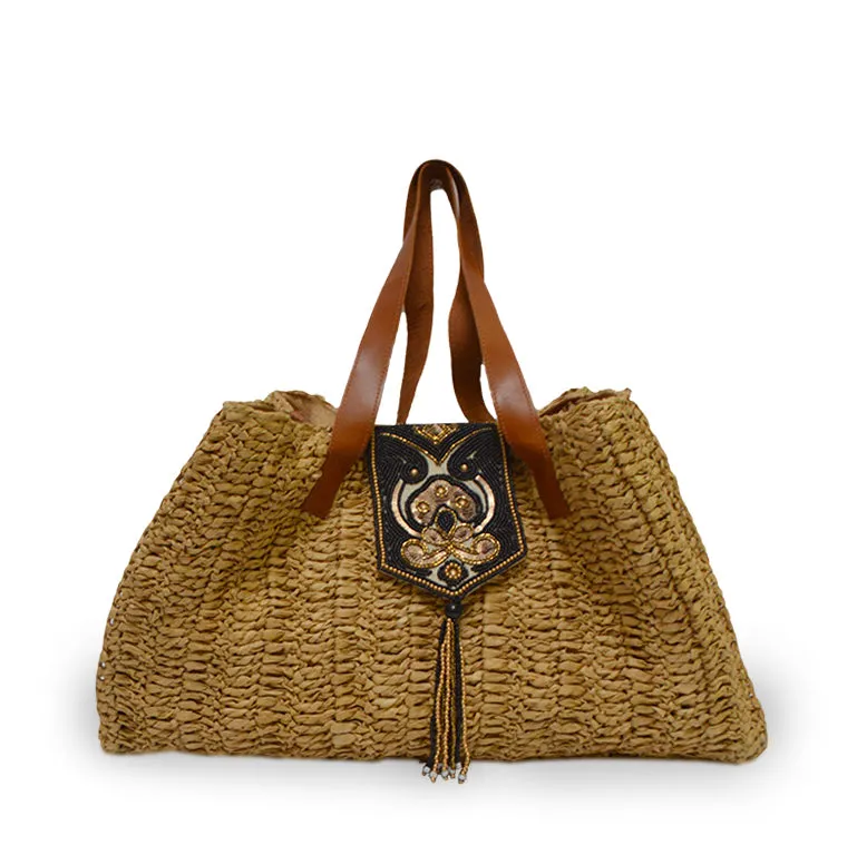 Nola Raffia Tote