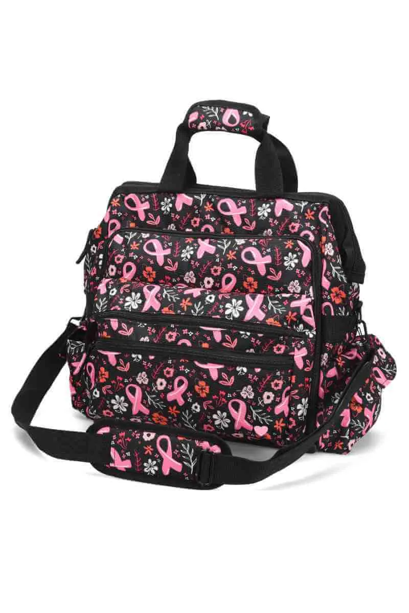 NurseMates Ultimate Medical Bag | Pink Ribbon Garden