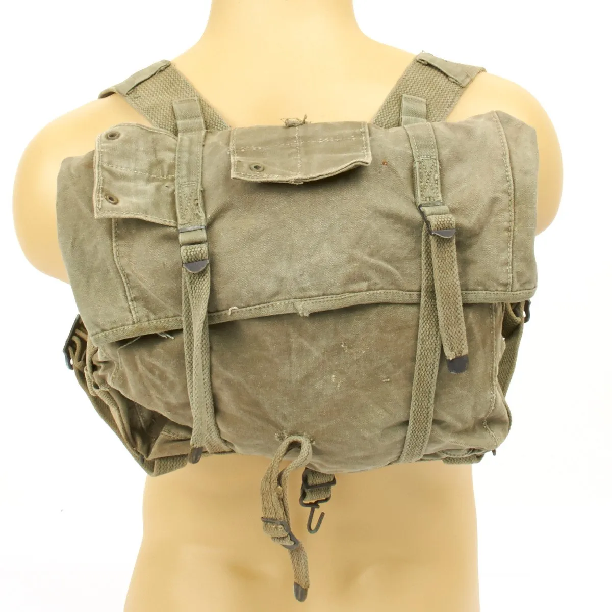 Original U.S. WWII M-1941 USMC 2nd Pattern Haversack - Upper Bag