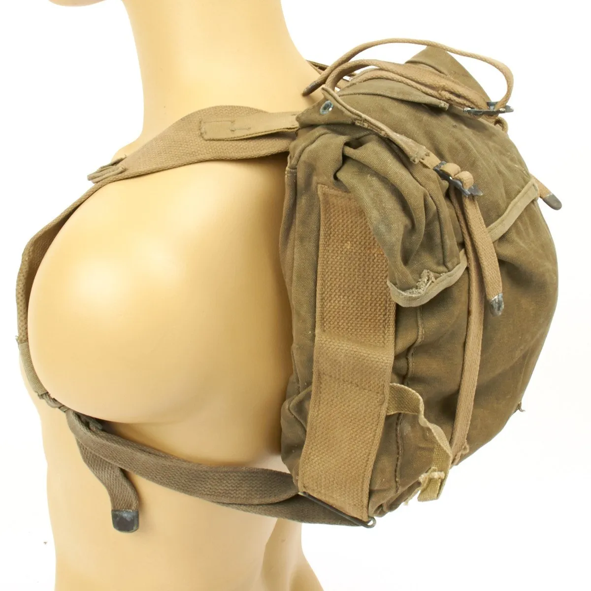 Original U.S. WWII M-1941 USMC 2nd Pattern Haversack - Upper Bag