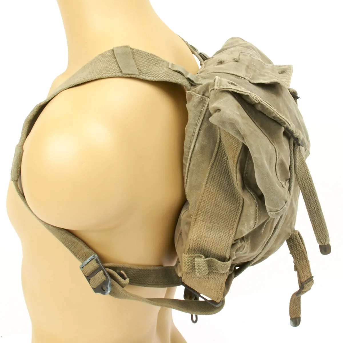 Original U.S. WWII M-1941 USMC 2nd Pattern Haversack - Upper Bag