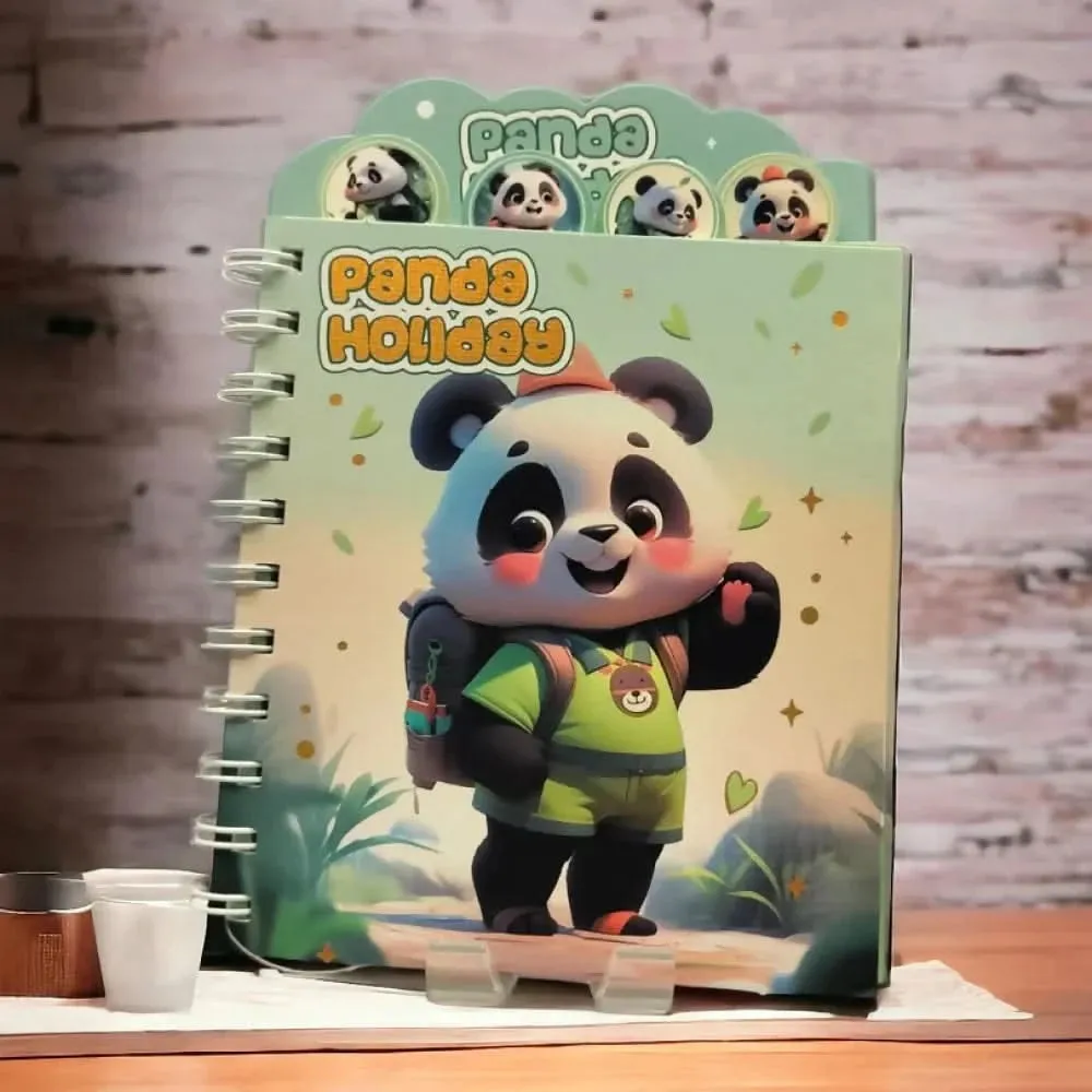 Panda-Themed Mini Holiday Diary