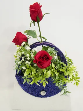 Patriotic Styrofoam Purse Centerpiece