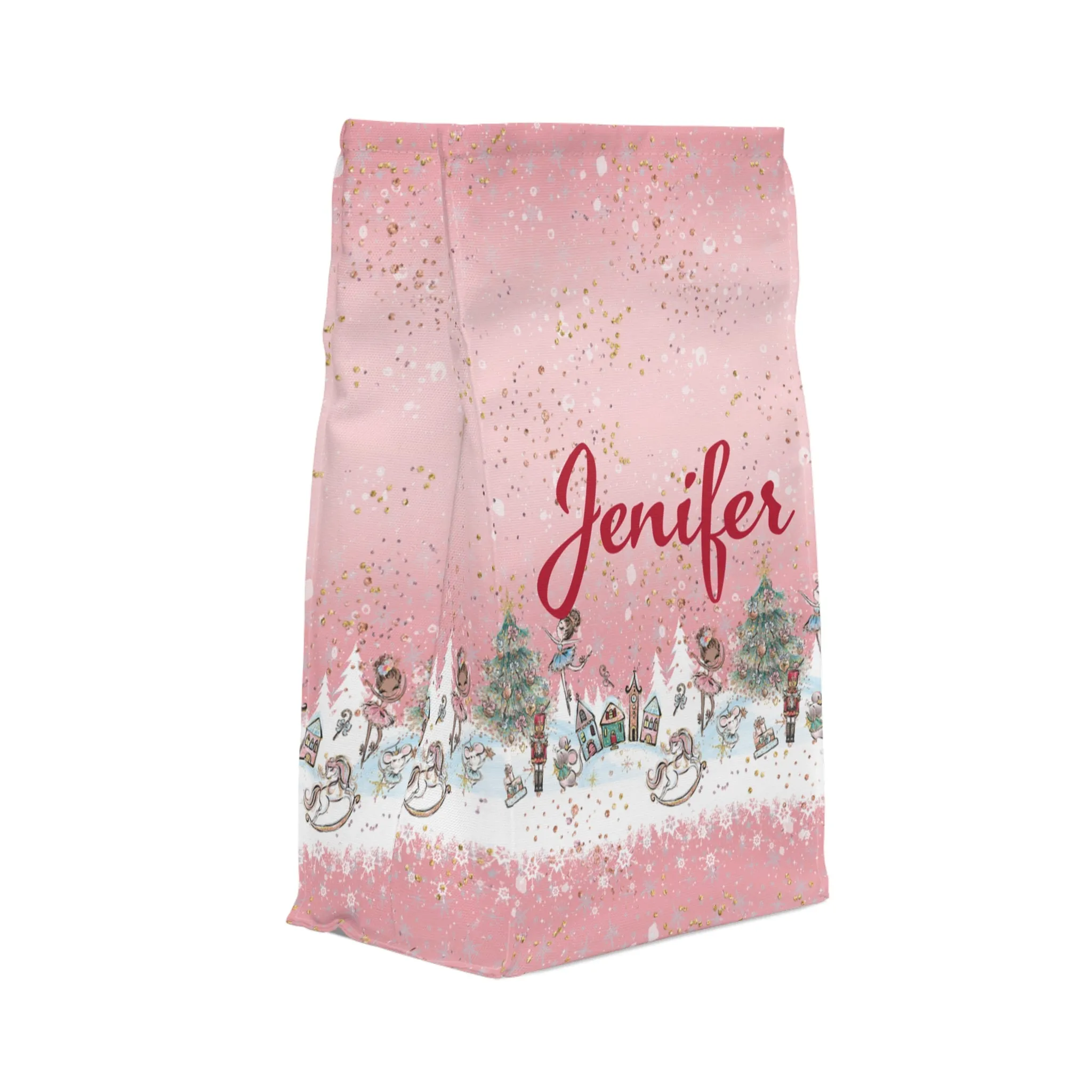 Personalised Insulated Lunch Bag, Christmas Lunch Bag,