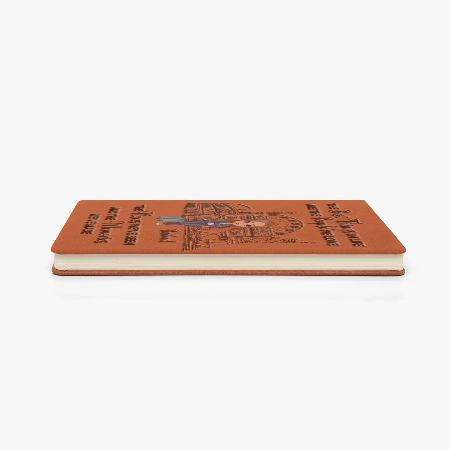 Personalised PU Leather Journal Notebook, Travel Journal, The Best Things