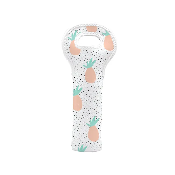 *Pineapples and Polka Dots Neoprene Bottle Tote