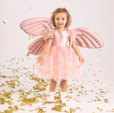 Pink Foil Butterfly Fairy Wings