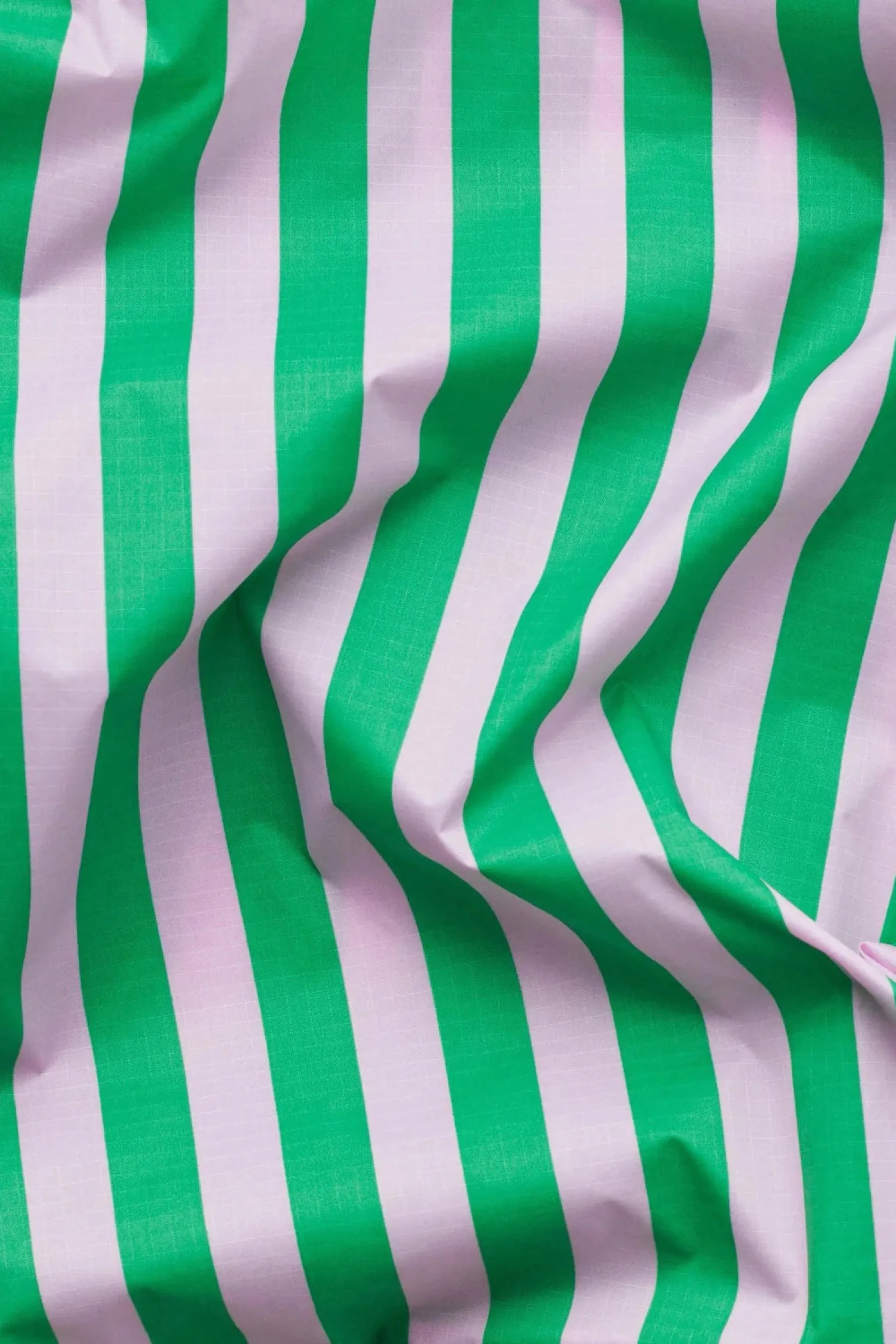 Pink   Green Awning Stripe Baggu