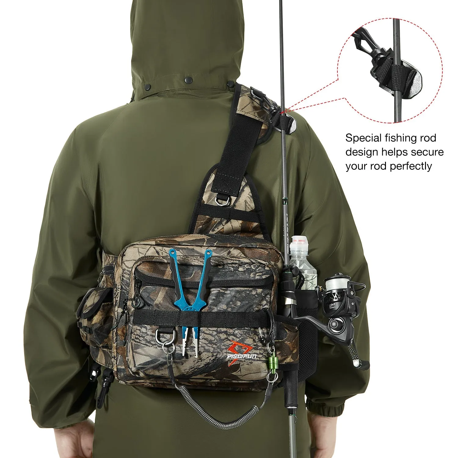 Piscifun® Sling Fishing Tackle Bag