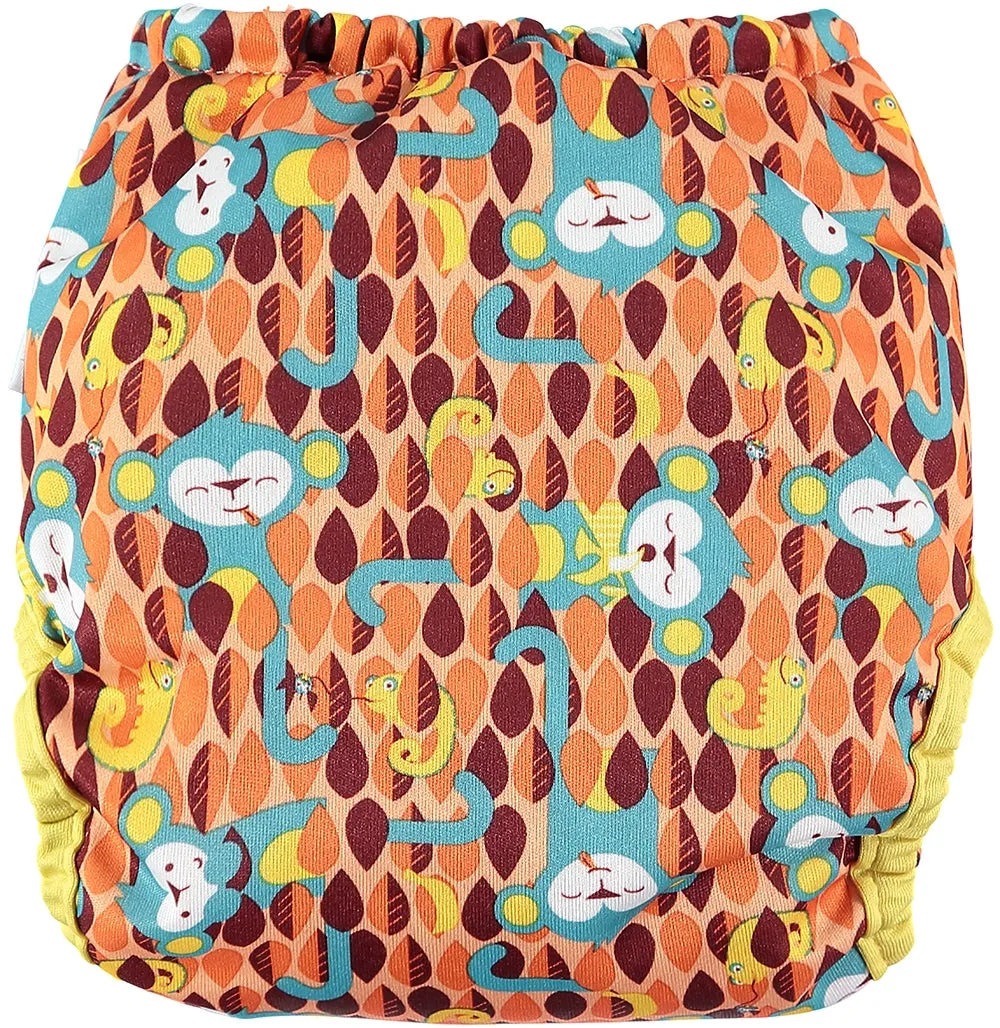 Pop-in Monkey Velcro Nappy Wrap