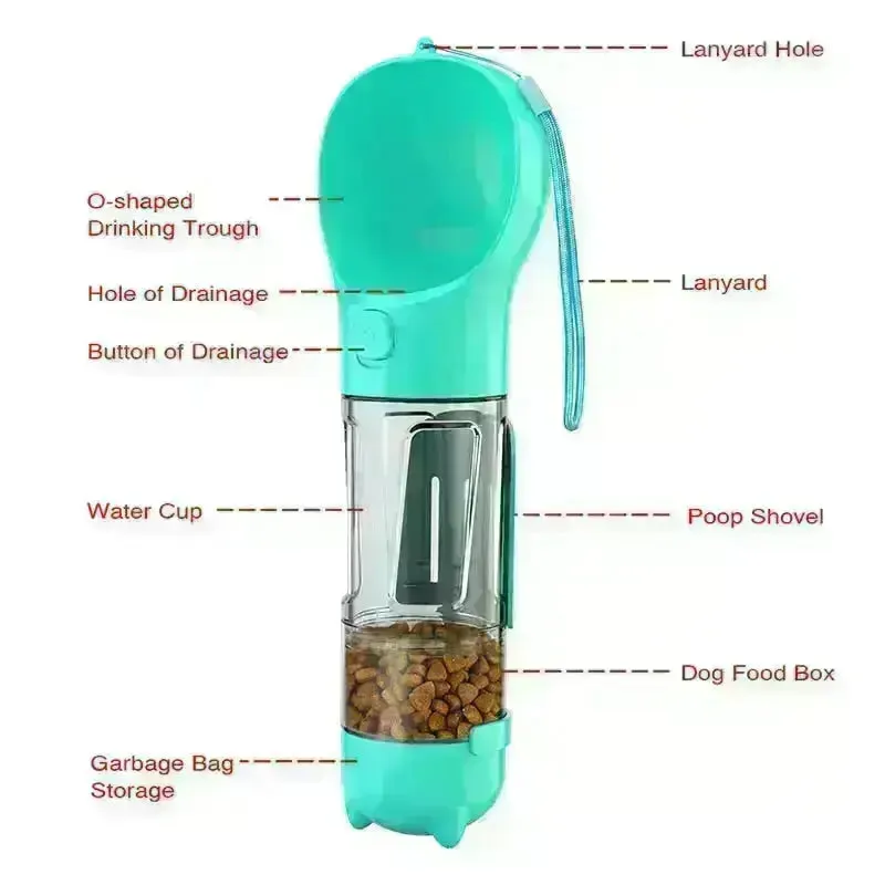 Portable Multifunction Dog Water Bottle