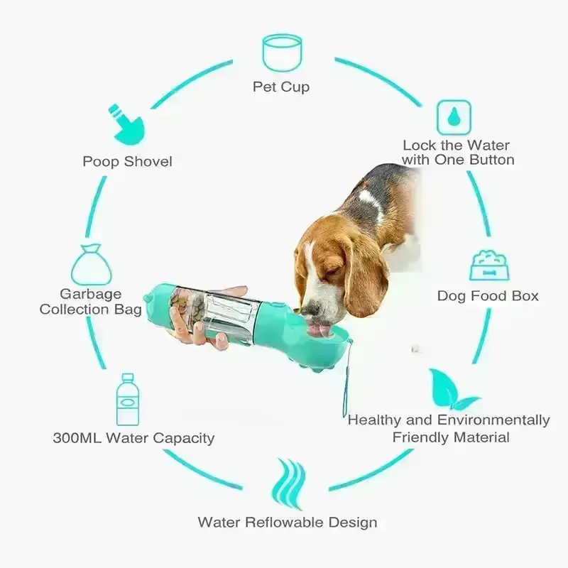 Portable Multifunction Dog Water Bottle