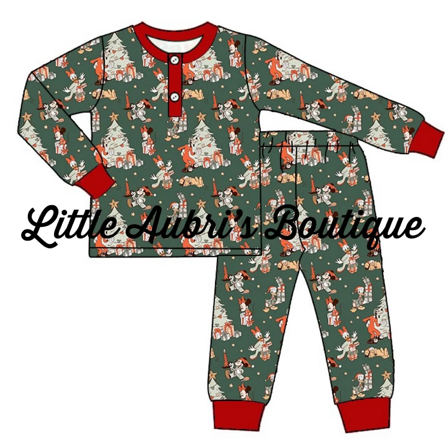 PREORDER Adult Vintage Holiday Mouse Pajama Set CLOSES 7/12