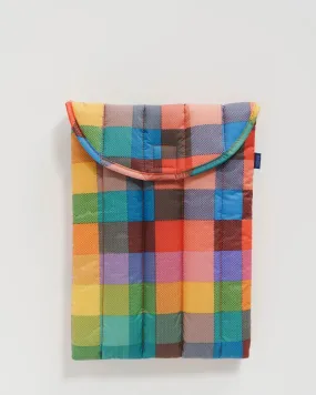 Puffy Laptop Sleeve 13" Madras No. 1