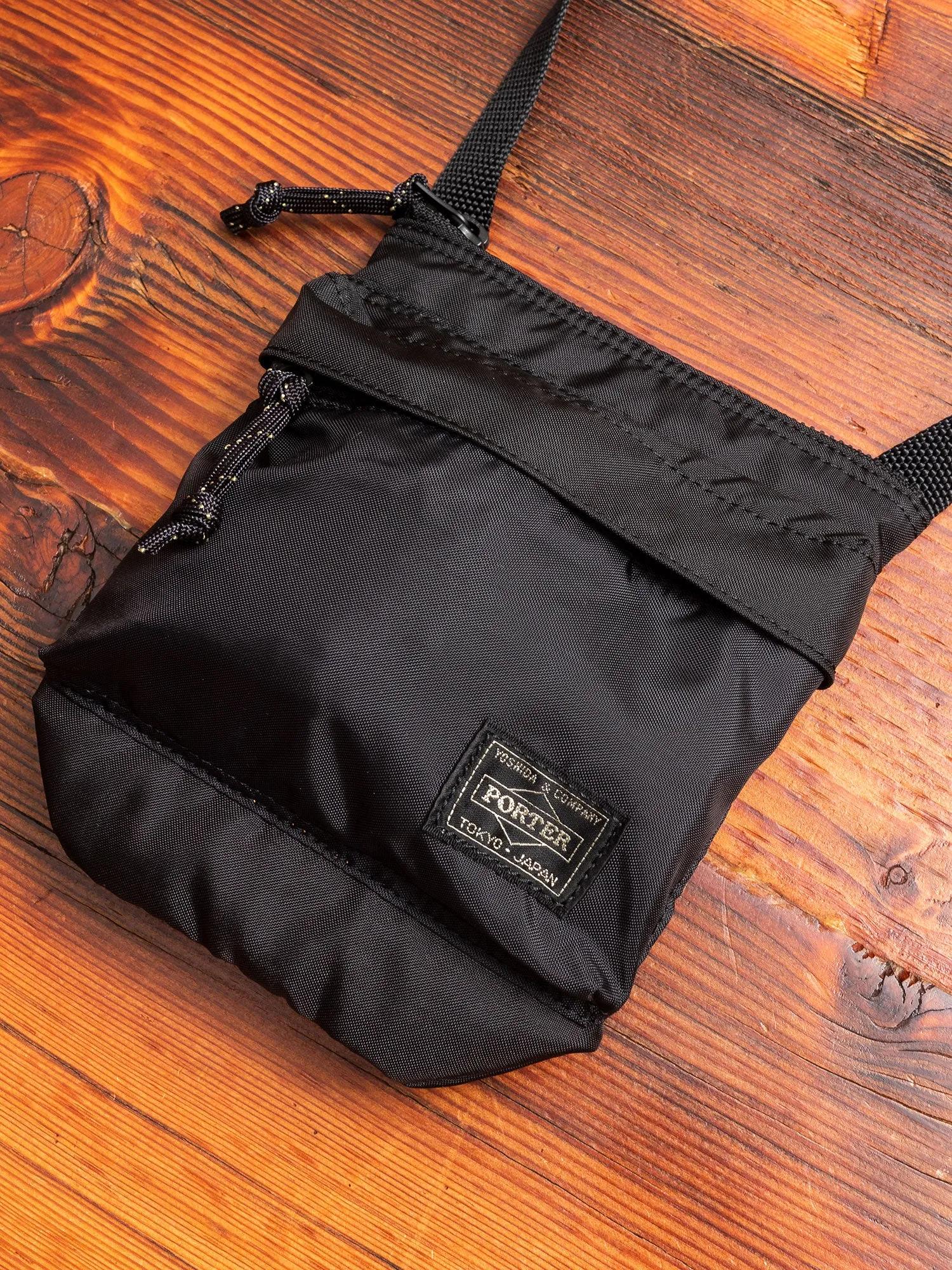 "Force" Shoulder Pouch in Black