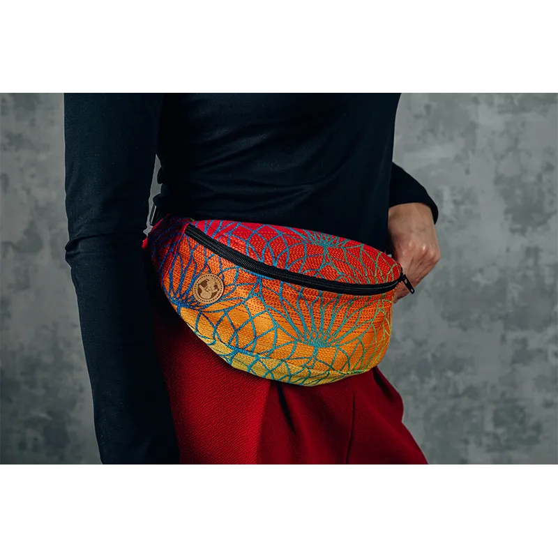 Rainbow Lotus Waist Bag by LennyLamb