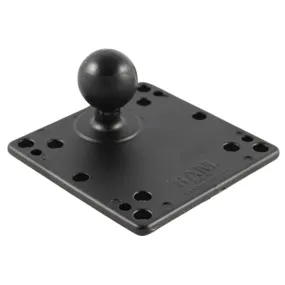 RAM Mount 4.75" Square Base w/VESA (4 x 75mm) (4 x 100mm) Hole Patterns  1.5" Ball [RAM-246-AD1U]