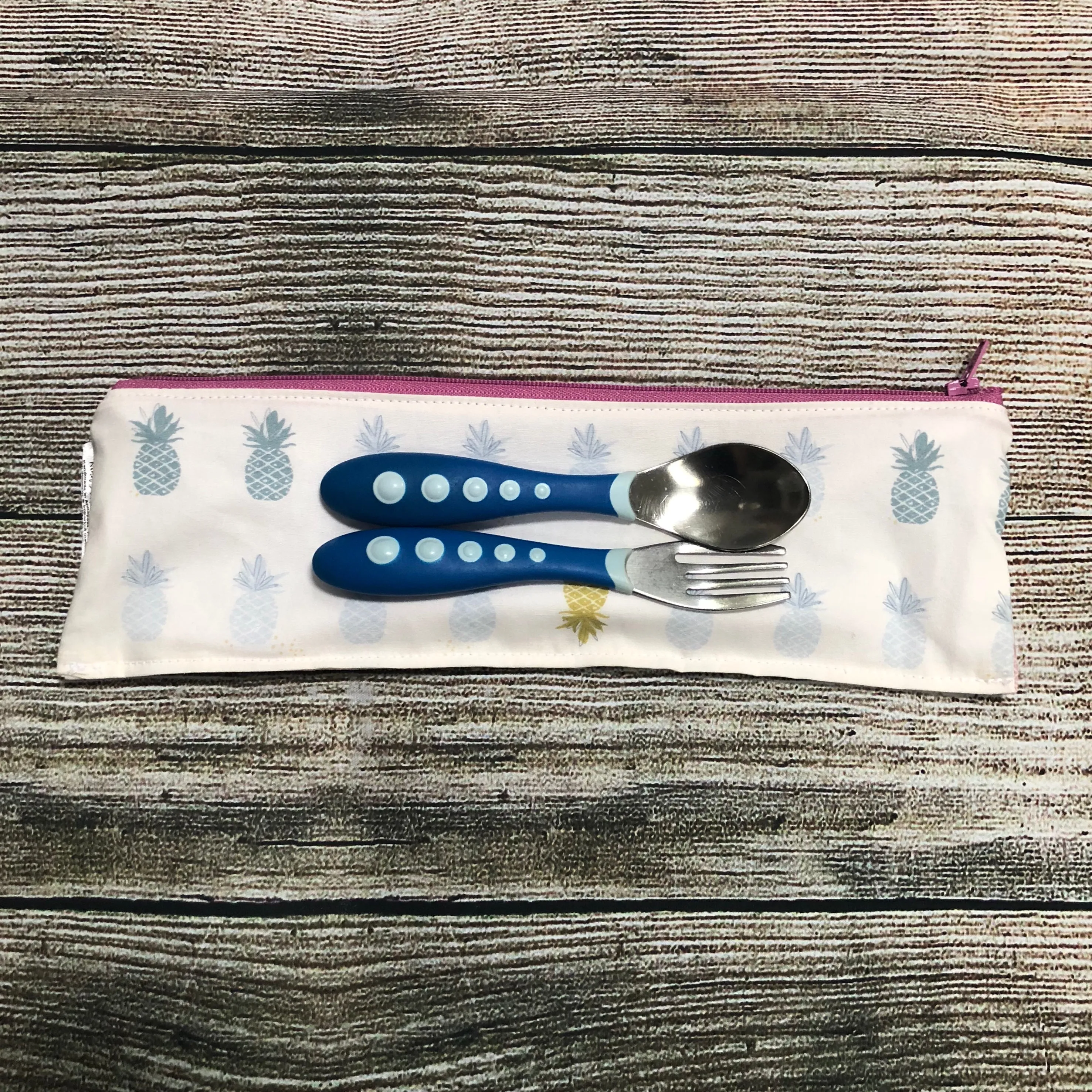 Regular Sized Reusable Straw/Utensil Wet Bag Crabs