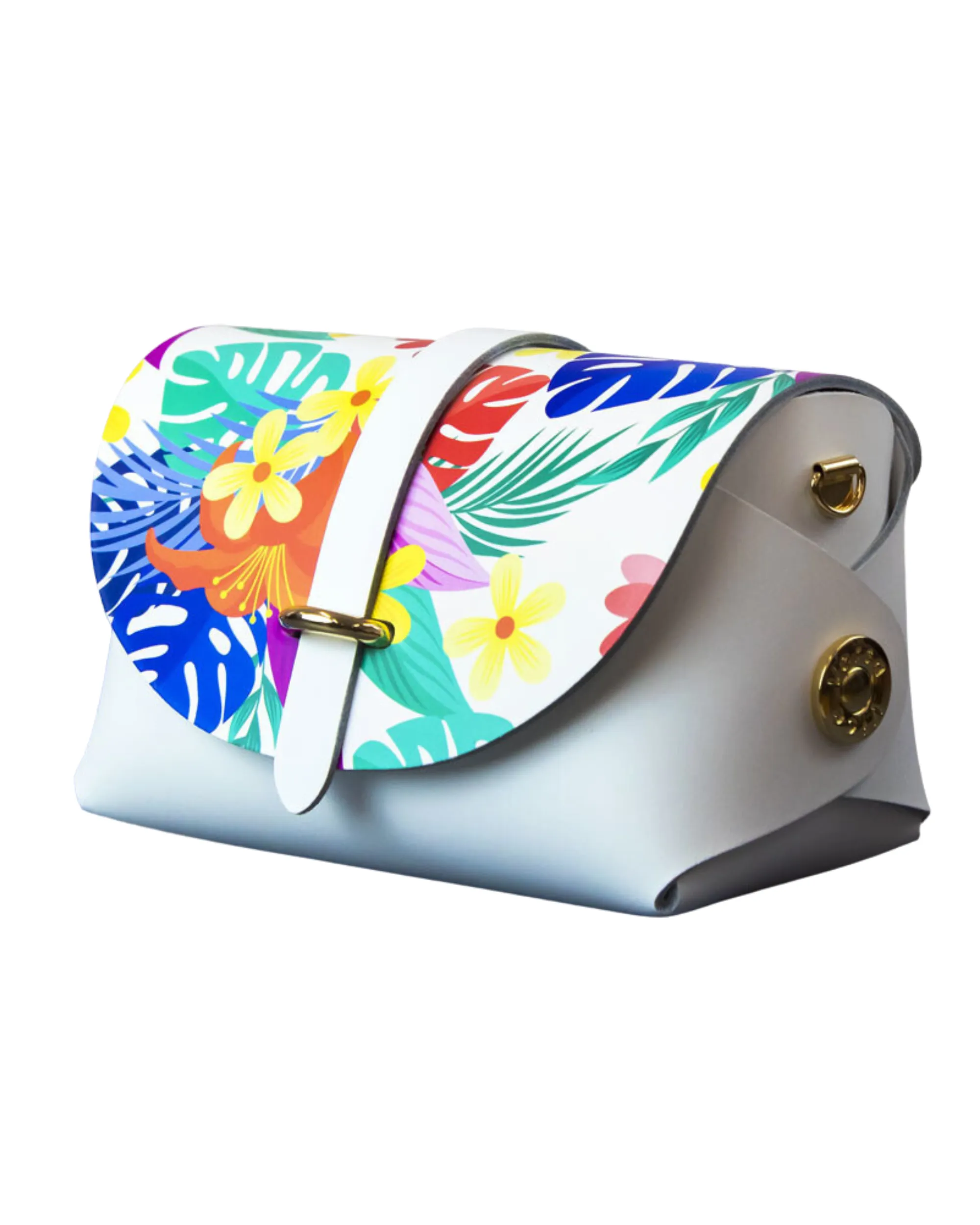 Removable Flap Barrel Bag Set | Graphic Tropical