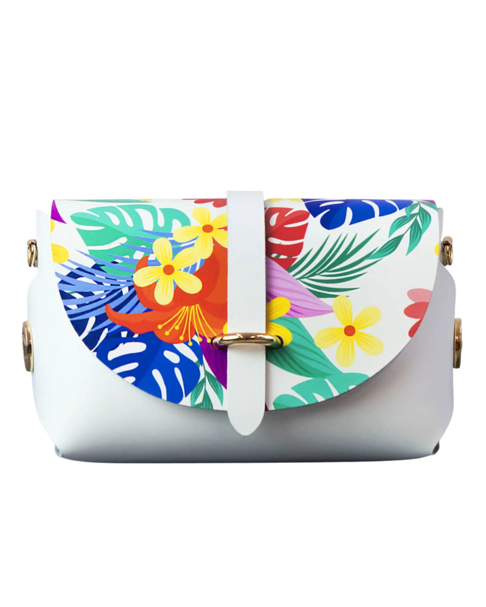 Removable Flap Barrel Bag Set | Graphic Tropical