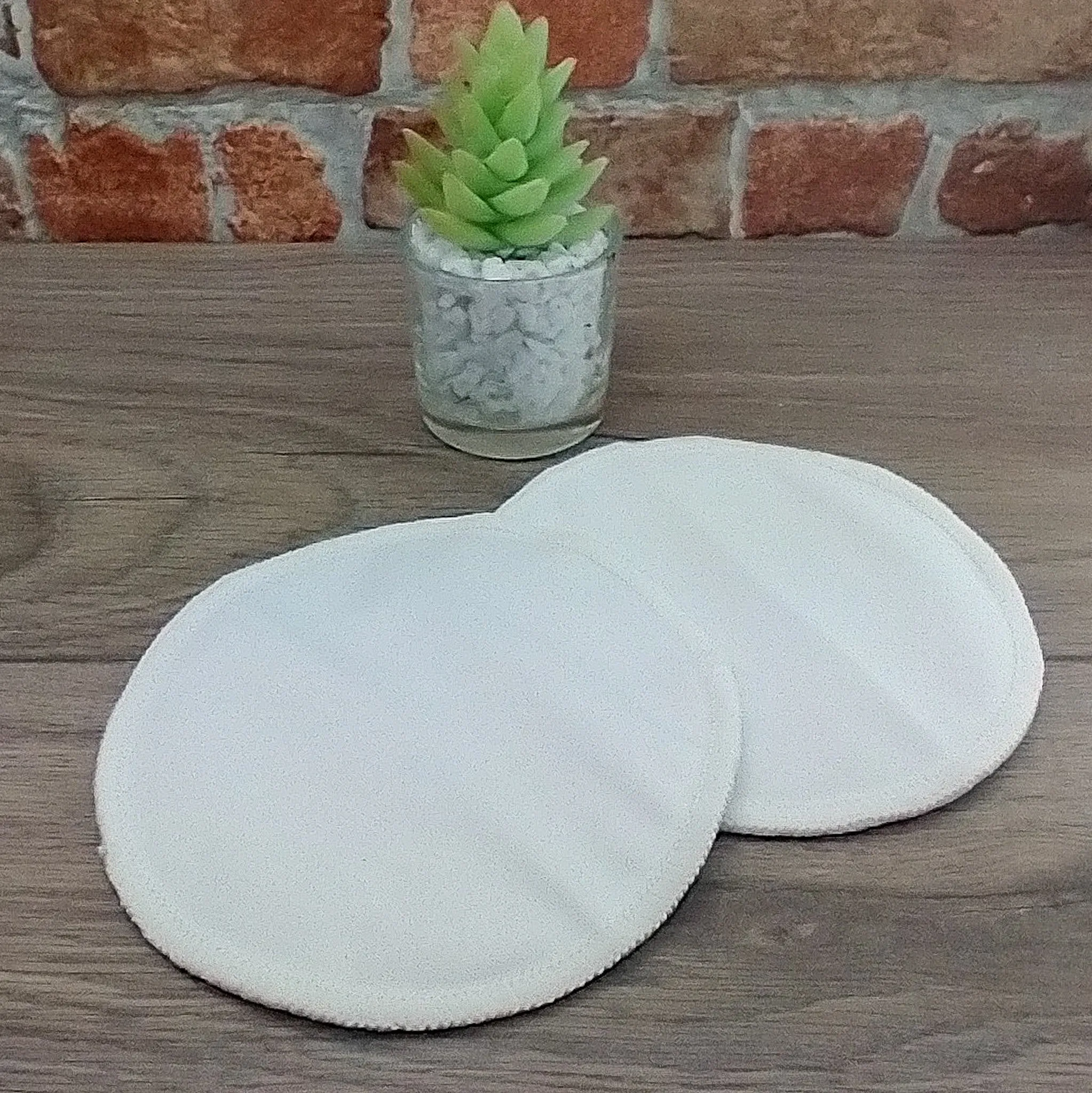 Reusable Bamboo Cotton Nursing Pad Set - White