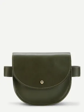 Saddle Flap PU Bum Bag