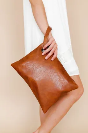 Samantha Vegan Leather Clutch