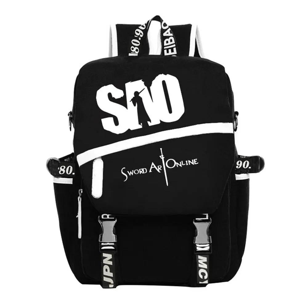 SAO Messenger Bag Canvas Backpack Travel Laptop Bag