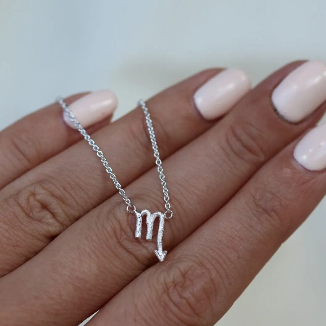 Scorpio Silver Necklace