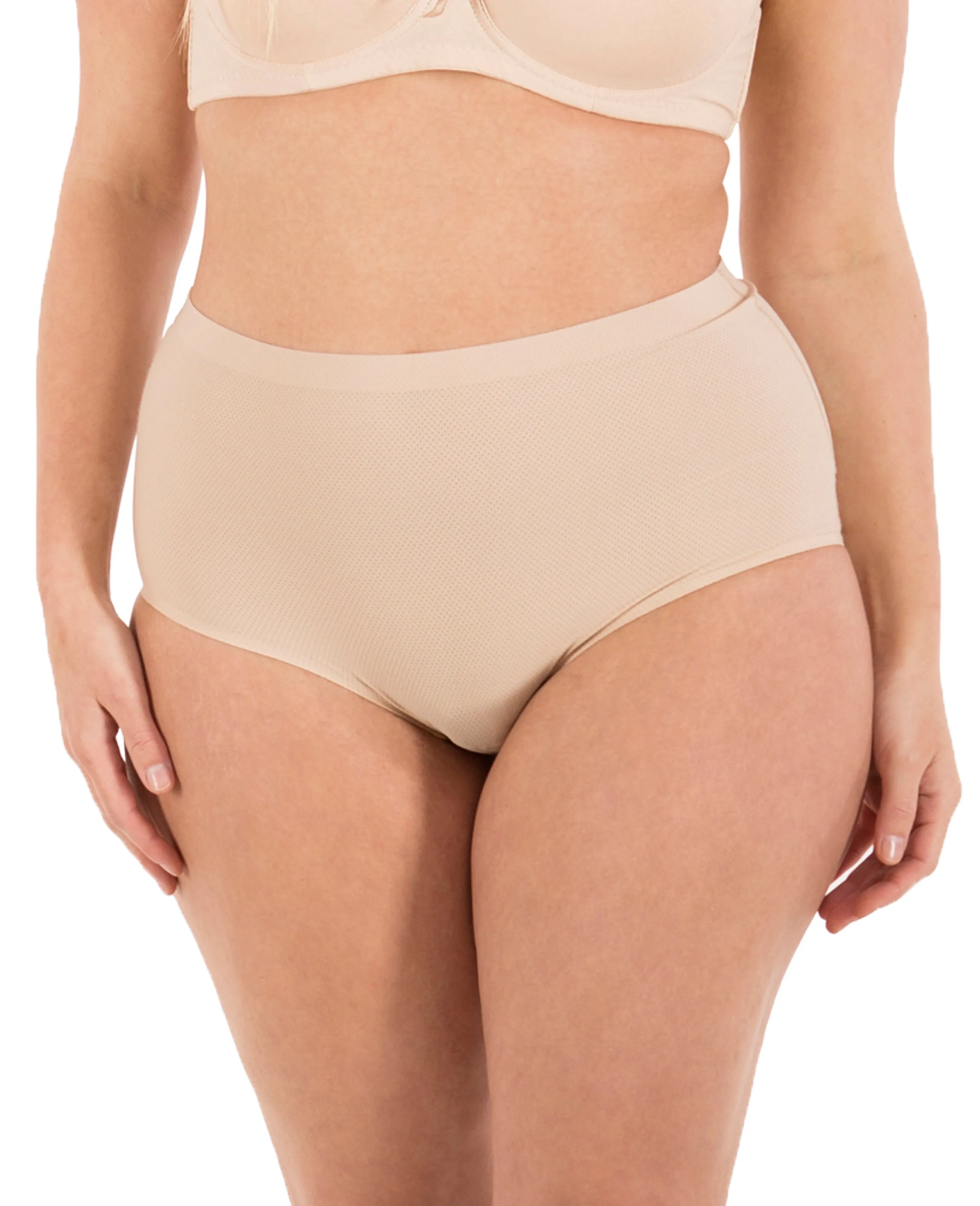 Seamless No-Show High-Waist Brief (Multi-Pack)