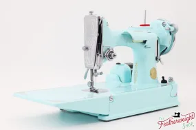 Singer Featherweight 221, AE211*** - Fully Restored in Snowflake Blue