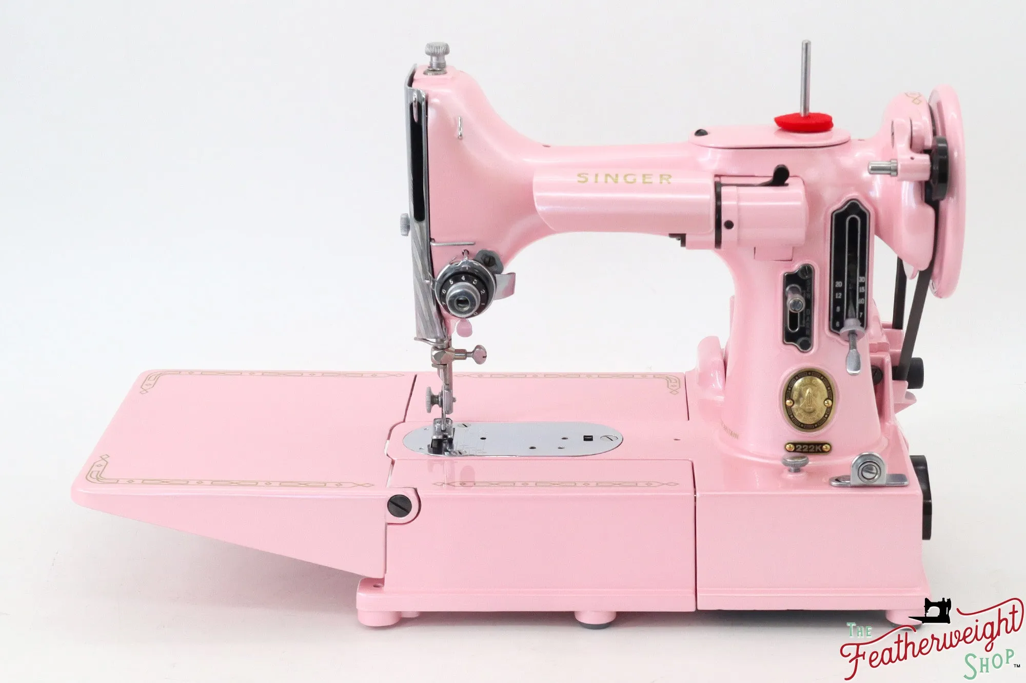 Singer Featherweight 222K - EM9594** - Fully Restored in Pink Frosting