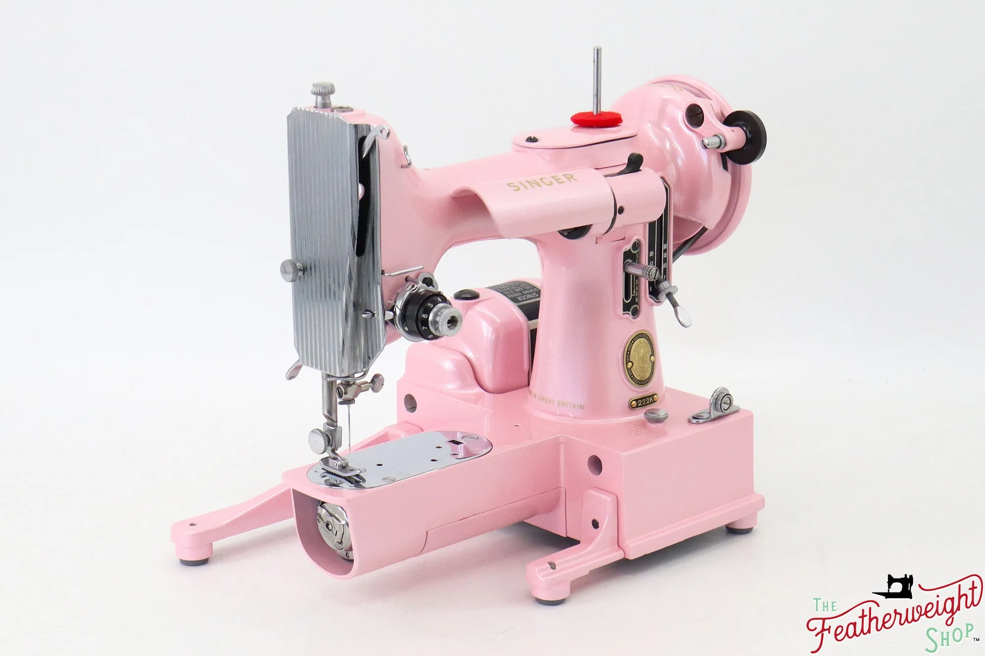 Singer Featherweight 222K - EM9594** - Fully Restored in Pink Frosting