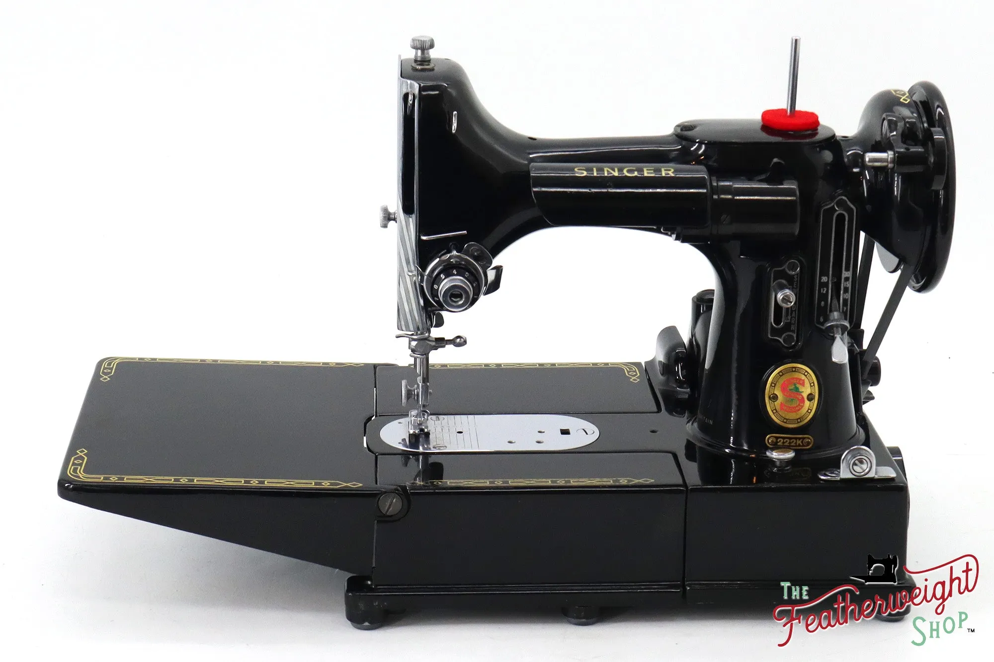 Singer Featherweight 222K Sewing Machine, Red 'S' - ER0236** - 1960