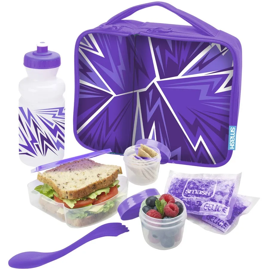 Smash 8 Piece Pack/Complete Lunch Solution / Harmful Bacteria Protection