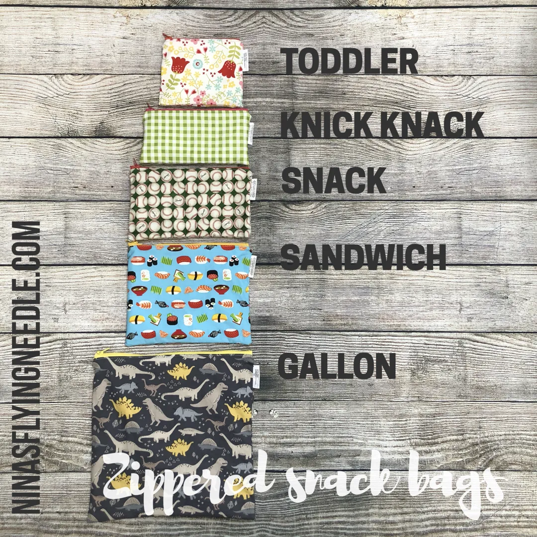 Snack Sized Reusable Zippered Bag Fairies