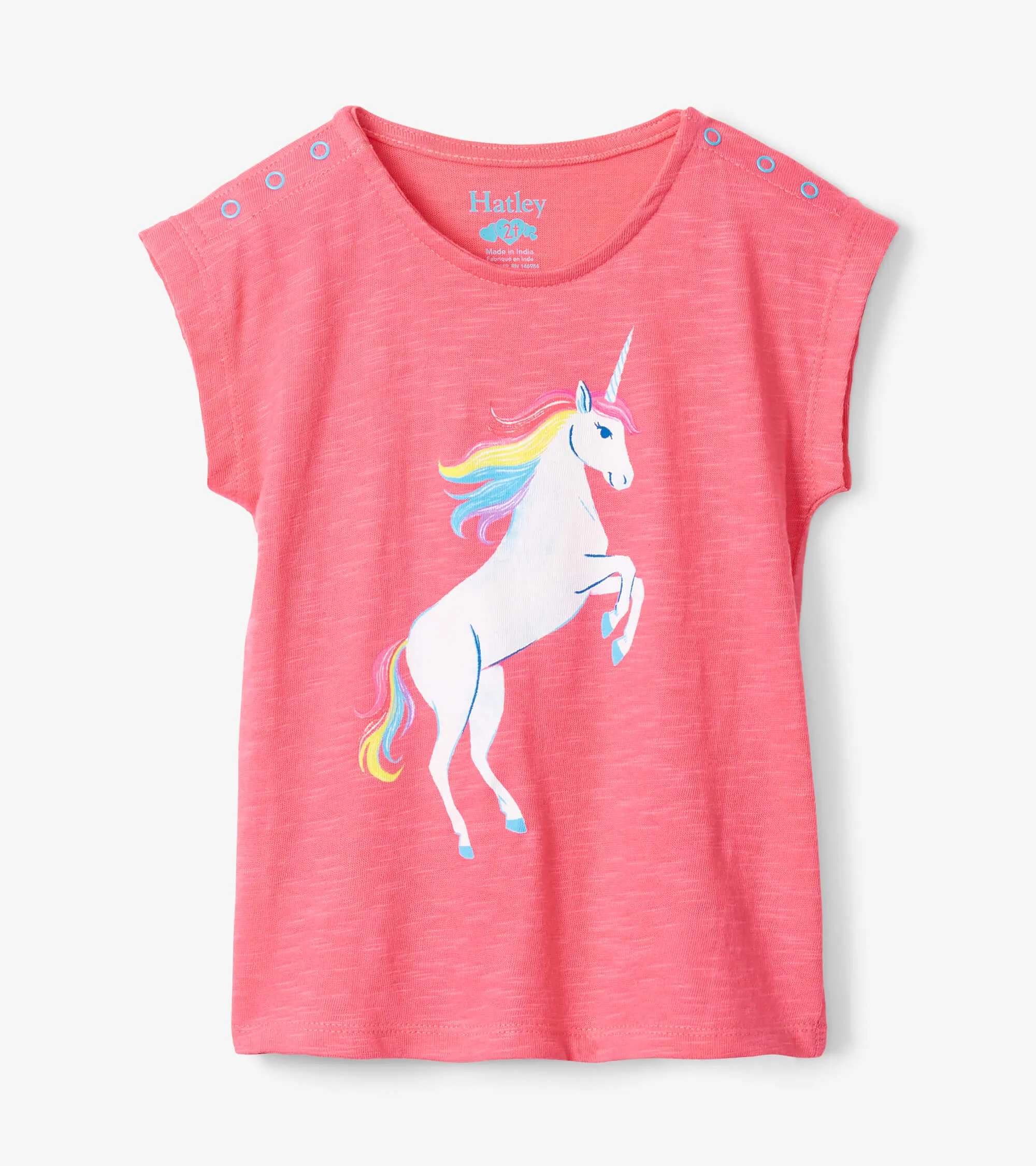 Snap Up Tee - Bubblegum Unicorn