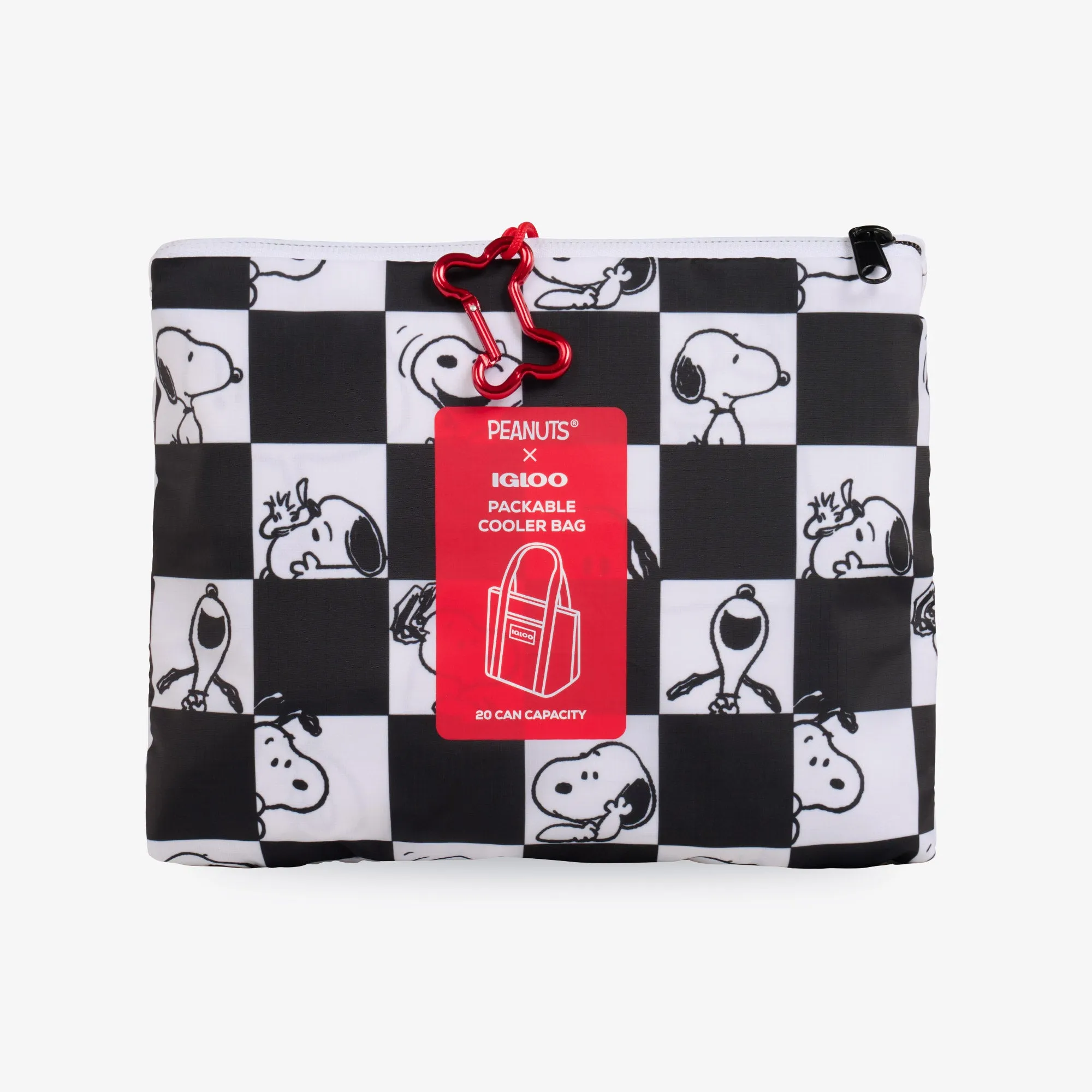 Snoopy Packable Puffer 20-Can Cooler Bag