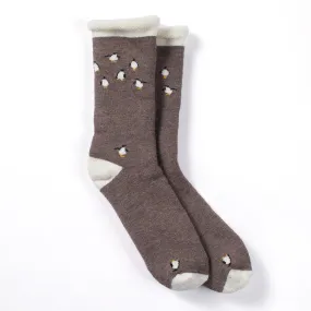 Snuggle Socks in Penguin Taupe