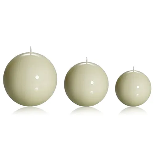 Sphere Ball Cream Candle