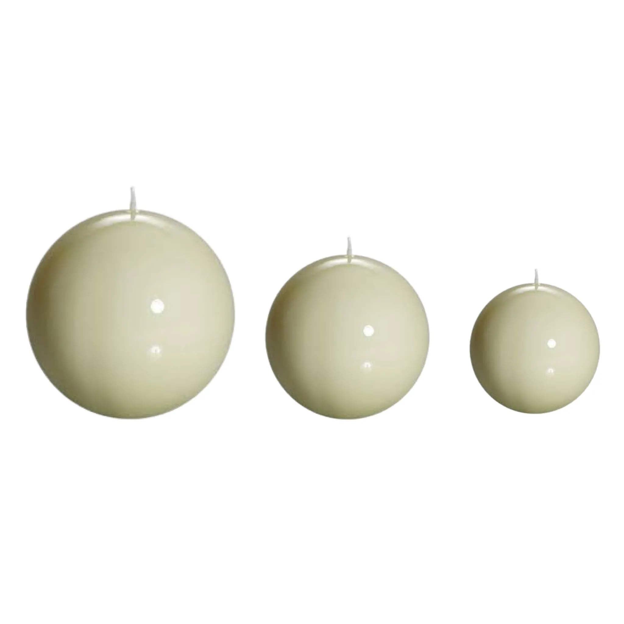 Sphere Ball Cream Candle