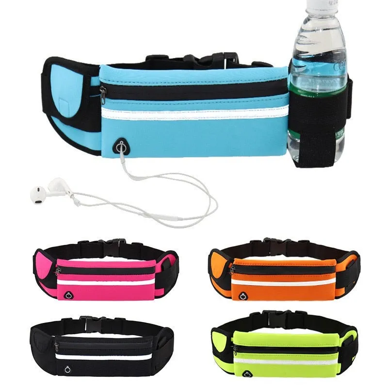 Sports Fanny Pack Women Running Waist Bag Men Belt bag Phone Gym Bag Water Hydration Backpack Running Accessories