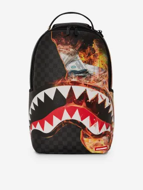 Sprayground Kids Shark Check Backpack in Multicolour (46cm)