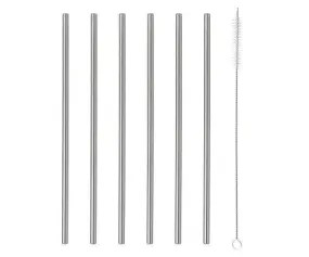 Stainless Steel Drinking Straws 6 Pack