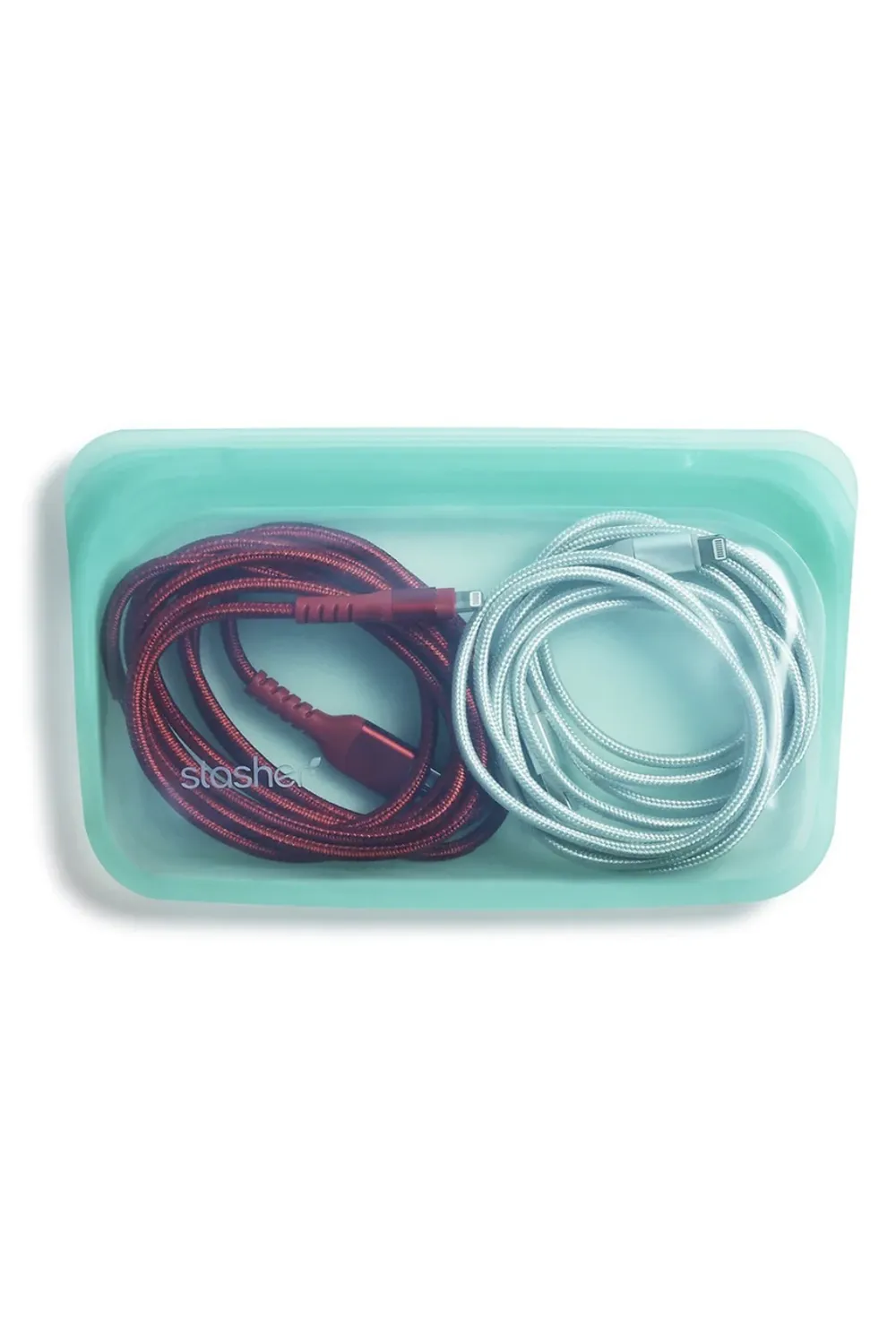 Stasher Reusable Silicone Bag - SNACK Aqua