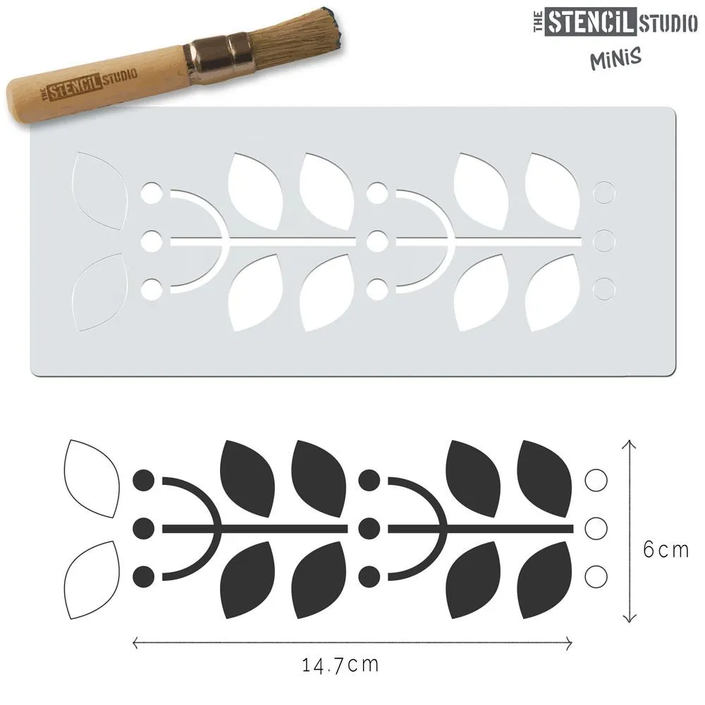 Stencil MiNiS - Sanna Border - 20% off 4 
