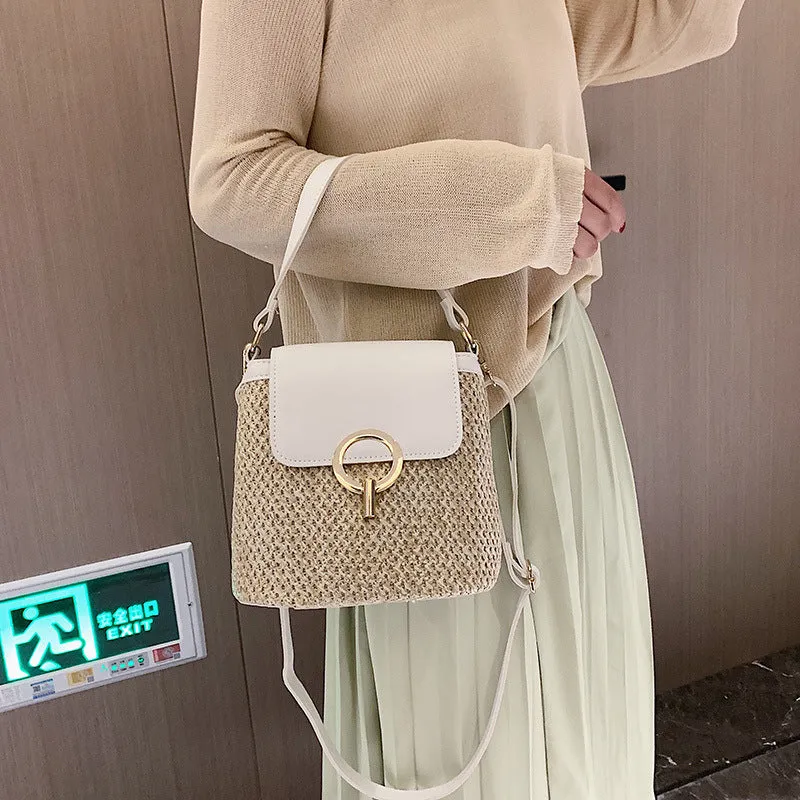 Straw Bag Women Fashion Hand-knitted